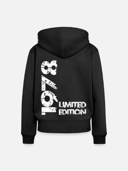 Limited Edition 1978 - Frauen Premium Bio Zip Hoodie - Schwarz