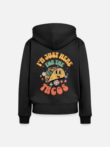 Taco - Frauen Premium Bio Zip Hoodie - Schwarz