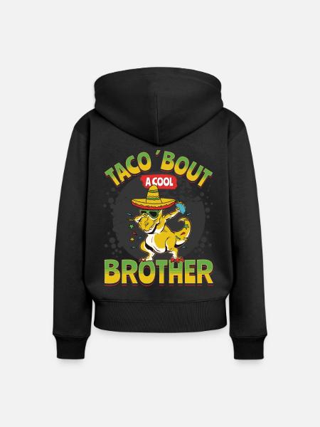 Taco - Frauen Premium Bio Zip Hoodie - Schwarz