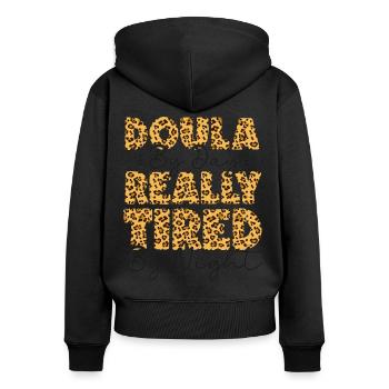 Doula Birth Worker Doula By Day - Women's Premium Organic Zip Hoodie - black - Back - Julia (174cm)