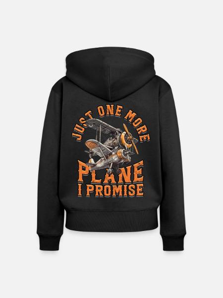 Modellflugzeug Modellflieger - Frauen Premium Bio Zip Hoodie - Schwarz