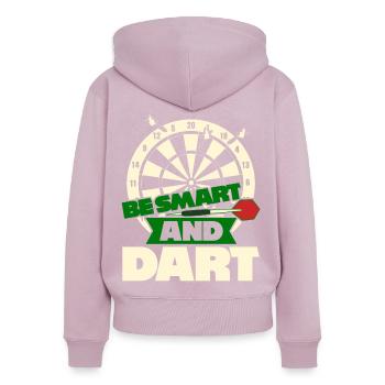 Darts Dartboard Funny Dart Player - Frauen Premium Bio Zip Hoodie - Altrosa - Hinten - Julia (174cm)