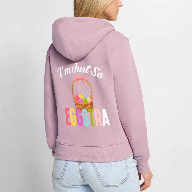 Sweet Easter Easter Eggs Search Gift Women's Premium Organic Zip Hoodie