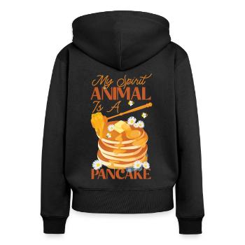 Pancake Lover Kids My Spirit - Women's Premium Organic Zip Hoodie - black - Back - Julia (174cm)