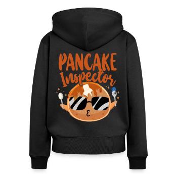 Pancake Lover Kids Pancake - Women's Premium Organic Zip Hoodie - black - Back - Julia (174cm)