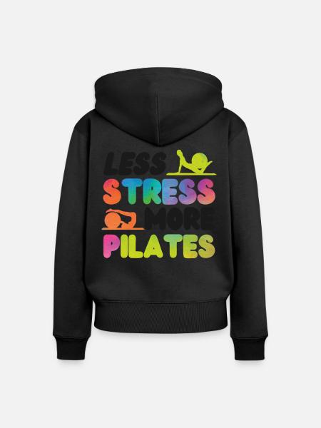Pilates Instructor Teacher - Frauen Premium Bio Zip Hoodie - Schwarz