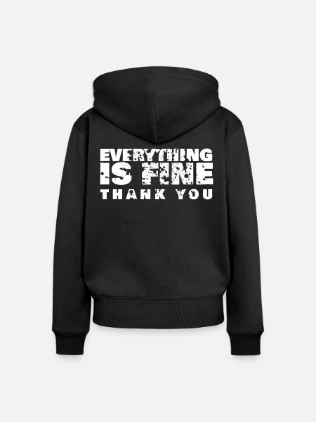 Misanthrop Dislike Misanthropist Grumpy - Frauen Premium Bio Zip Hoodie - Schwarz