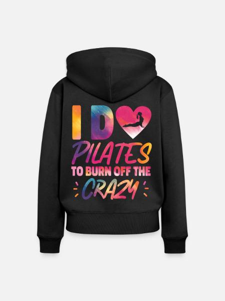 Pilates Instructor Teacher - Frauen Premium Bio Zip Hoodie - Schwarz