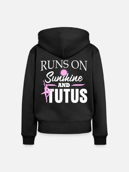 Dancing Ballerina Ballet Dancer - Frauen Premium Bio Zip Hoodie - Schwarz