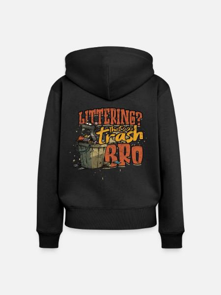 Umweltschutz Umweltschützer - Frauen Premium Bio Zip Hoodie - Schwarz