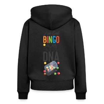 Bingo Player I've Got Bingo In My - Frauen Premium Bio Zip Hoodie - Schwarz - Hinten - Julia (174cm)