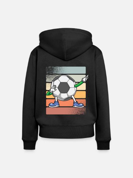 Fußball Fußballer - Frauen Premium Bio Zip Hoodie - Schwarz