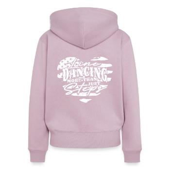 Line Dance Line Dancing More Than Just Steps - Women's Premium Organic Zip Hoodie - dusky pink - Back - Julia (174cm)