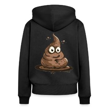 The Humor of Paleontology Dinosaurs - Women's Premium Organic Zip Hoodie - black - Back - Julia (174cm)