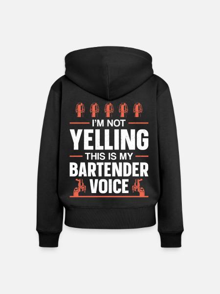Bartender Mixologist I'm Not - Frauen Premium Bio Zip Hoodie - Schwarz