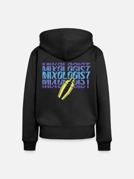 Bartender Mixologist Mixologist - Frauen Premium Bio Zip Hoodie - Schwarz