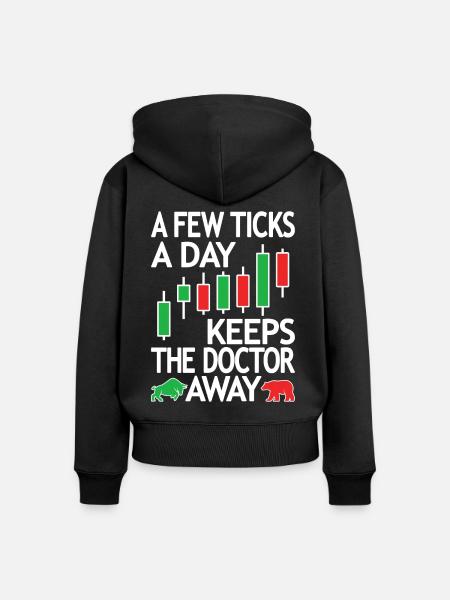 Futures Trading, Futures Trader, Daytrading - Frauen Premium Bio Zip Hoodie - Schwarz