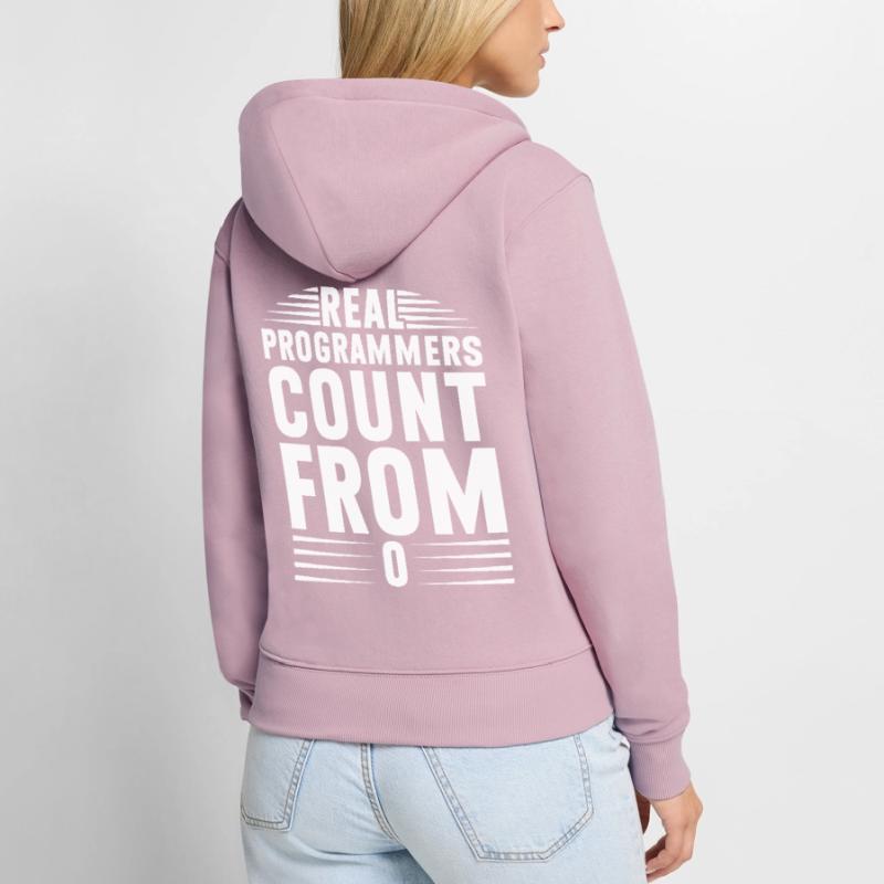 Programmierer Informatiker Computer Nerd Geschenk Frauen Premium Bio Zip Hoodie