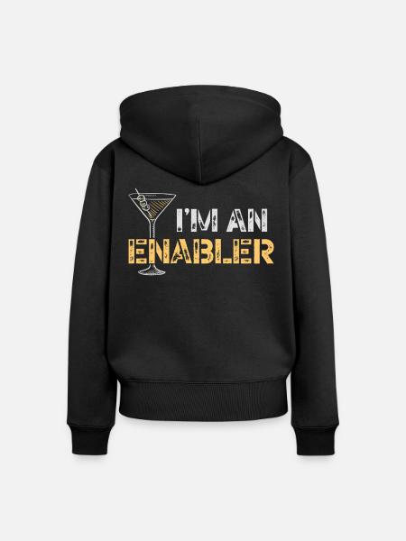 Bartender Mixologist I'm An - Frauen Premium Bio Zip Hoodie - Schwarz
