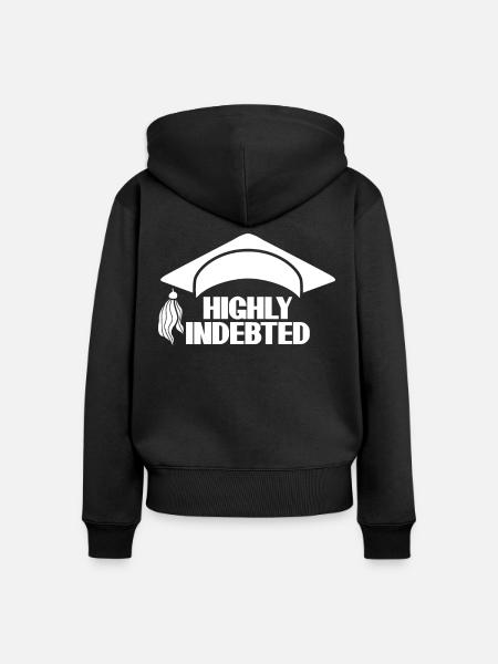 Tuition Fee Semester Fee Students - Frauen Premium Bio Zip Hoodie - Schwarz