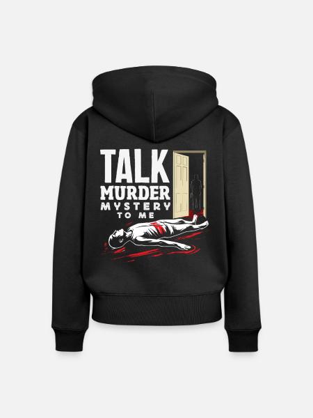 Krimidinner, Krimi-dinner - Frauen Premium Bio Zip Hoodie - Schwarz