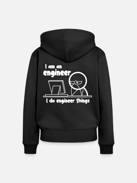 Ingenieur Engineering Engineers - Frauen Premium Bio Zip Hoodie - Schwarz
