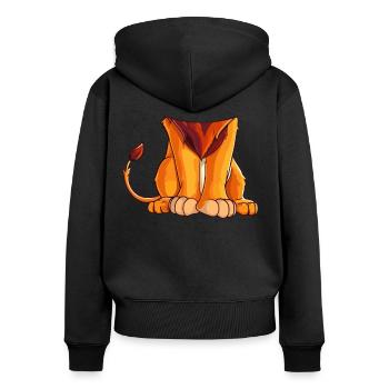 Mighty Lion Halloween Disguise Costume Kids - Women's Premium Organic Zip Hoodie - black - Back - Julia (174cm)
