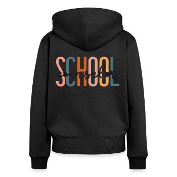 Conseiller scolaire Conseiller scolaire - Sweat à capuche zippé Premium bio Femme - noir - Dos - Julia (174cm)