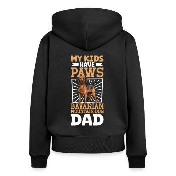 Bavarian Mountain Scent Hound Dad - Women's Premium Organic Zip Hoodie - black - Back - Julia (174cm)
