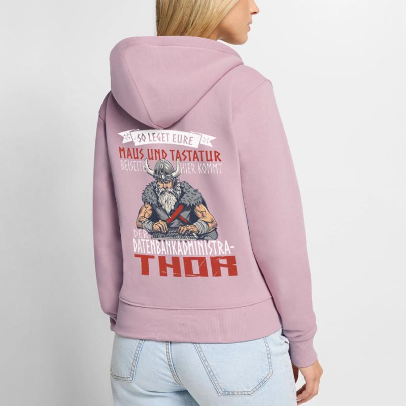 Database Administrator Coding Data Analyst Women's Premium Organic Zip Hoodie