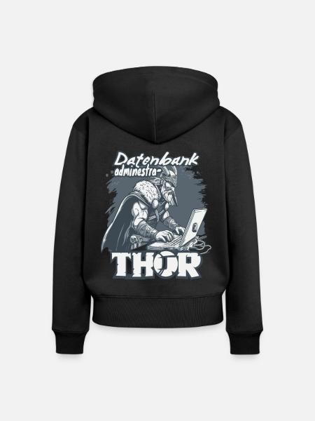 Datenbankadministrathor Codierung Datenanalyst - Frauen Premium Bio Zip Hoodie - Schwarz
