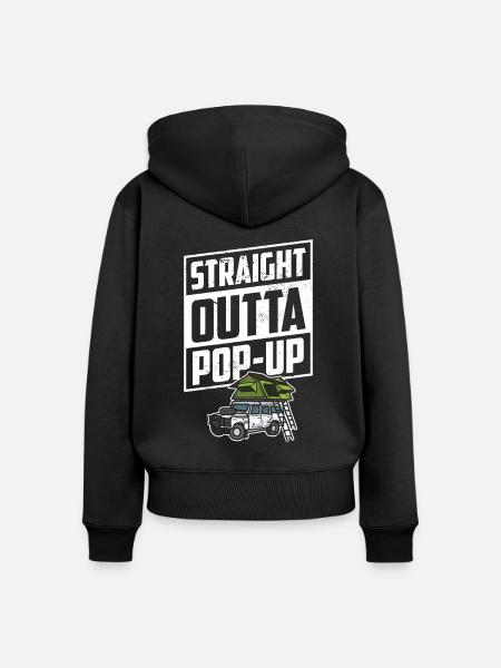 Wohnmobilzubehör Pop-up-camper - Frauen Premium Bio Zip Hoodie - Schwarz