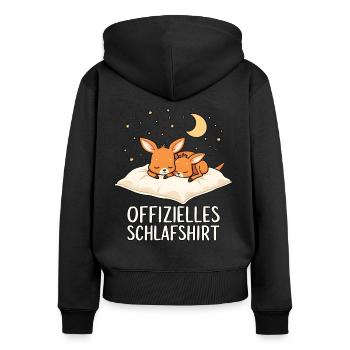 Official Sleep Shirt Kangaroos Kangaroo Pair - Women's Premium Organic Zip Hoodie - black - Back - Julia (174cm)