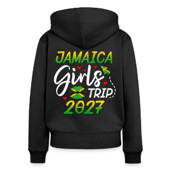 Jamaica Girls Trip 2027 - Women's Premium Organic Zip Hoodie - black - Back - Julia (174cm)