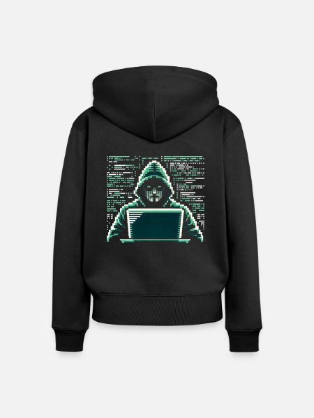 Programmierer Programmieren Informatik - Frauen Premium Bio Zip Hoodie - Schwarz