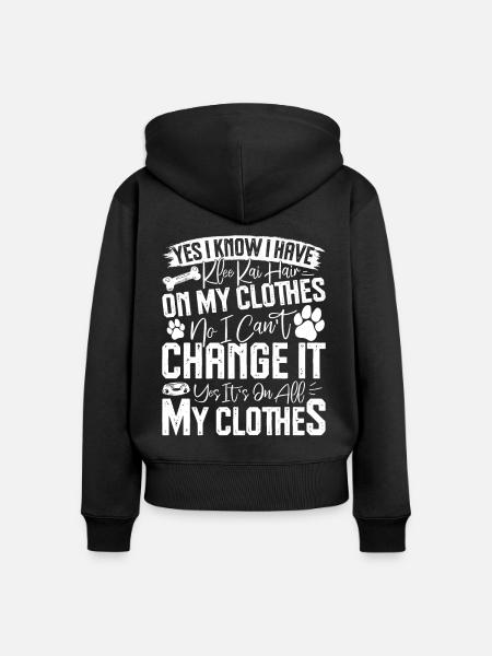 Alaskan Klee Kai - Frauen Premium Bio Zip Hoodie - Schwarz