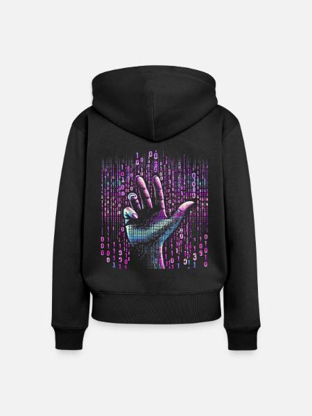 Programmierer Programmieren Informatik - Frauen Premium Bio Zip Hoodie - Schwarz