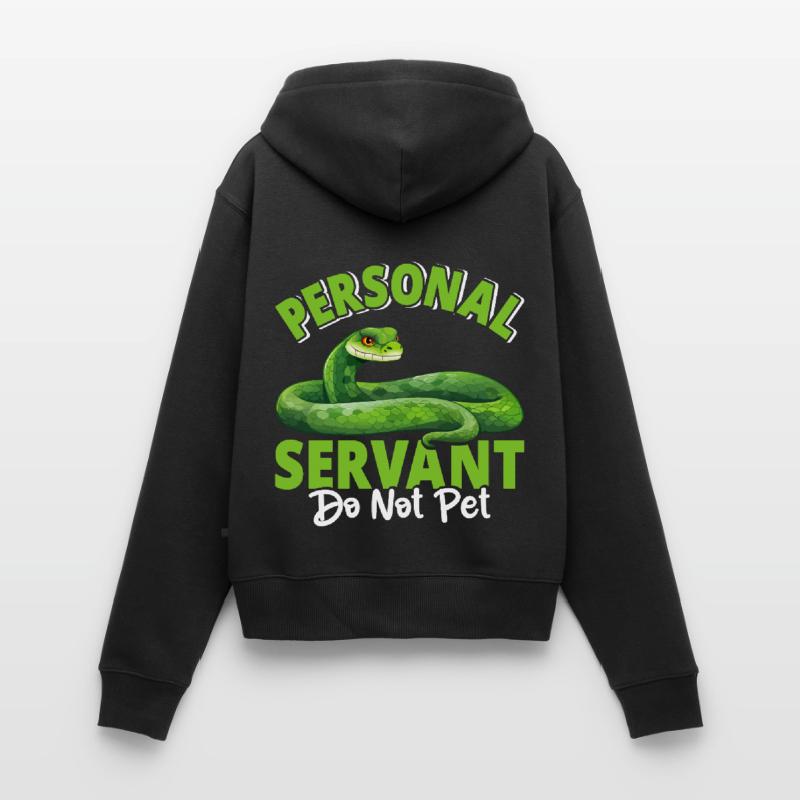 Green Tree Python Women's Premium Organic Zip Hoodie