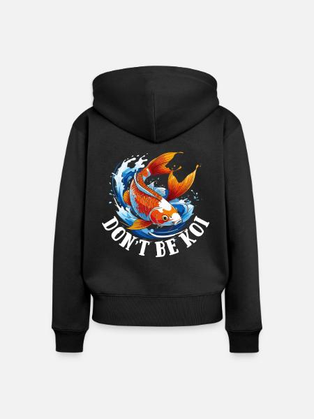 Aquarium Aquaristik - Frauen Premium Bio Zip Hoodie - Schwarz