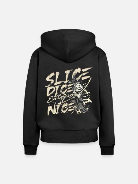 Kendo Japanische Kampfsportarten - Frauen Premium Bio Zip Hoodie - Schwarz