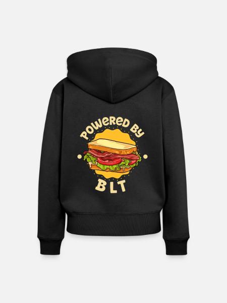 Powered by BLT - Frauen Premium Bio Zip Hoodie - Schwarz