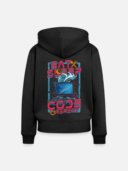 Theoretical Computer Scientist - Frauen Premium Bio Zip Hoodie - Schwarz