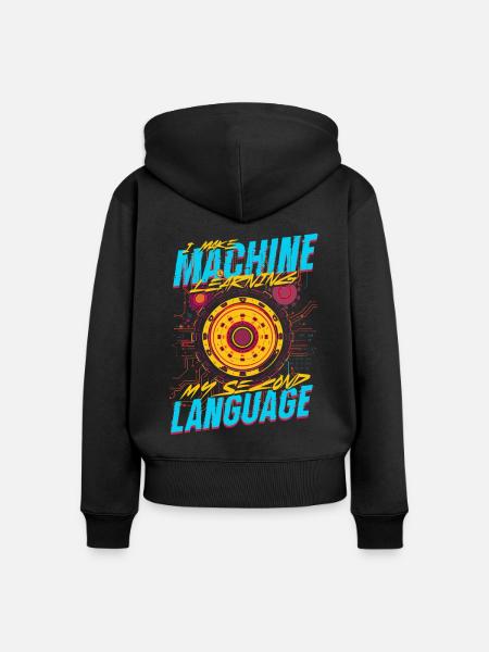 Computerlinguist - Frauen Premium Bio Zip Hoodie - Schwarz