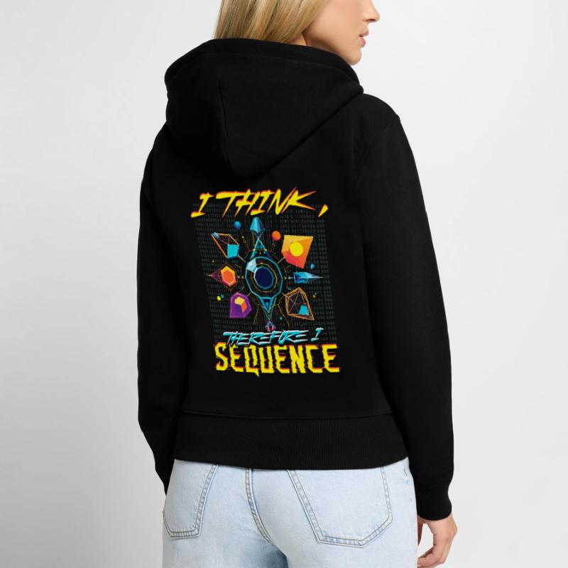Bioinformatics Analyst Think Therefore I Sequence Frauen Premium Bio Zip Hoodie