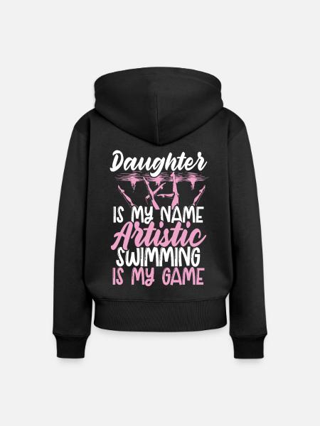Synchronschwimmen Synchro Schwimmer - Frauen Premium Bio Zip Hoodie - Schwarz