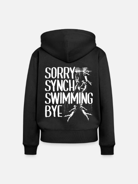 Synchronschwimmen Synchro Schwimmer - Frauen Premium Bio Zip Hoodie - Schwarz