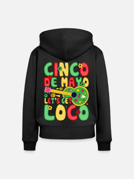 Cinco De Mayo - Frauen Premium Bio Zip Hoodie - Schwarz