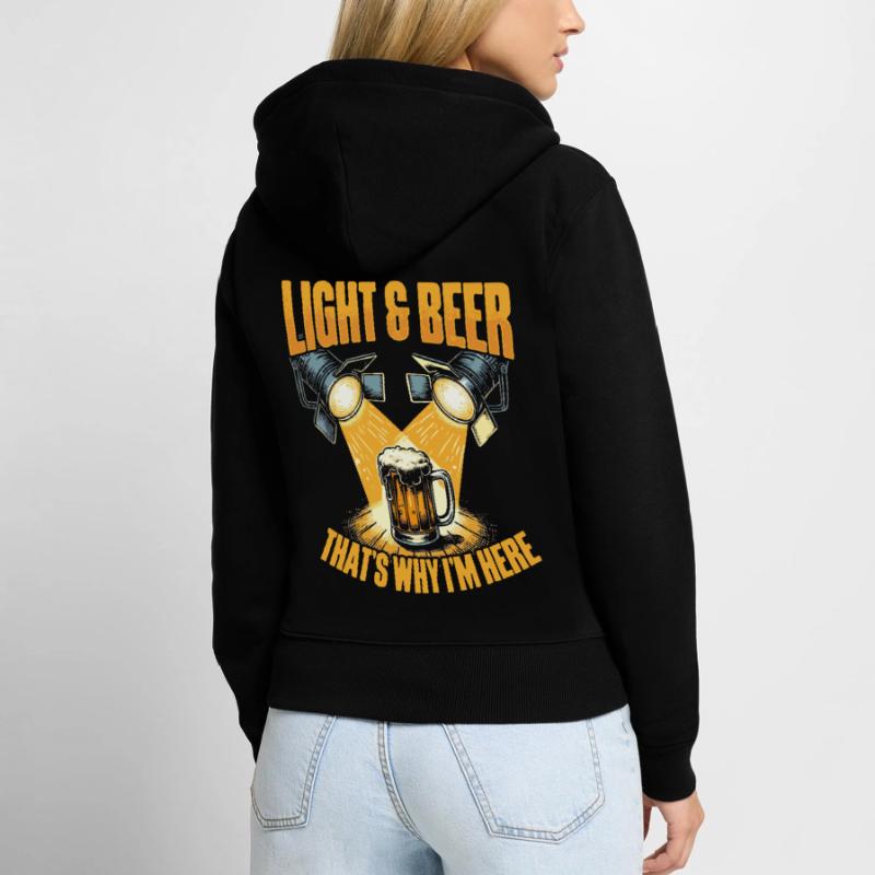 Lighting technician Lighting technician Lighting technology Women's Premium Organic Zip Hoodie
