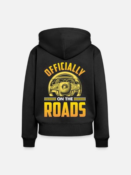 Fahrschule Fahrlehrer - Frauen Premium Bio Zip Hoodie - Schwarz