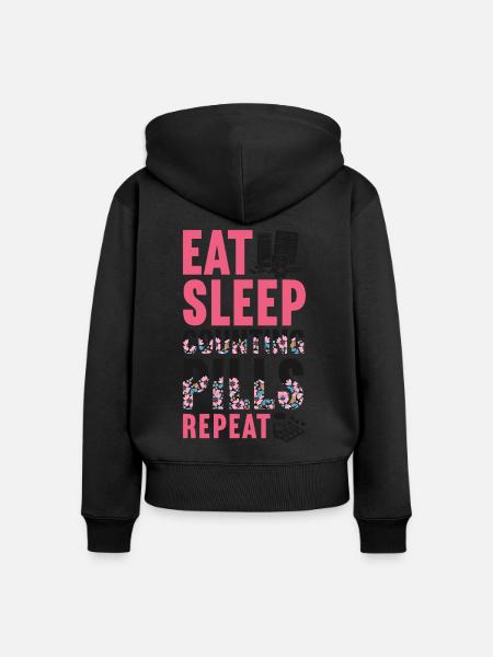 Pharmacy Tech Technician - Frauen Premium Bio Zip Hoodie - Schwarz